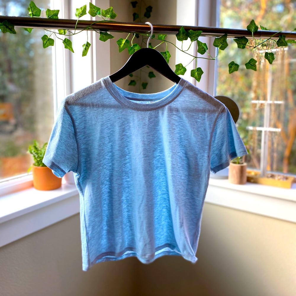 Pacsun basics baby blue tee🐳 - Picture 1 of 3